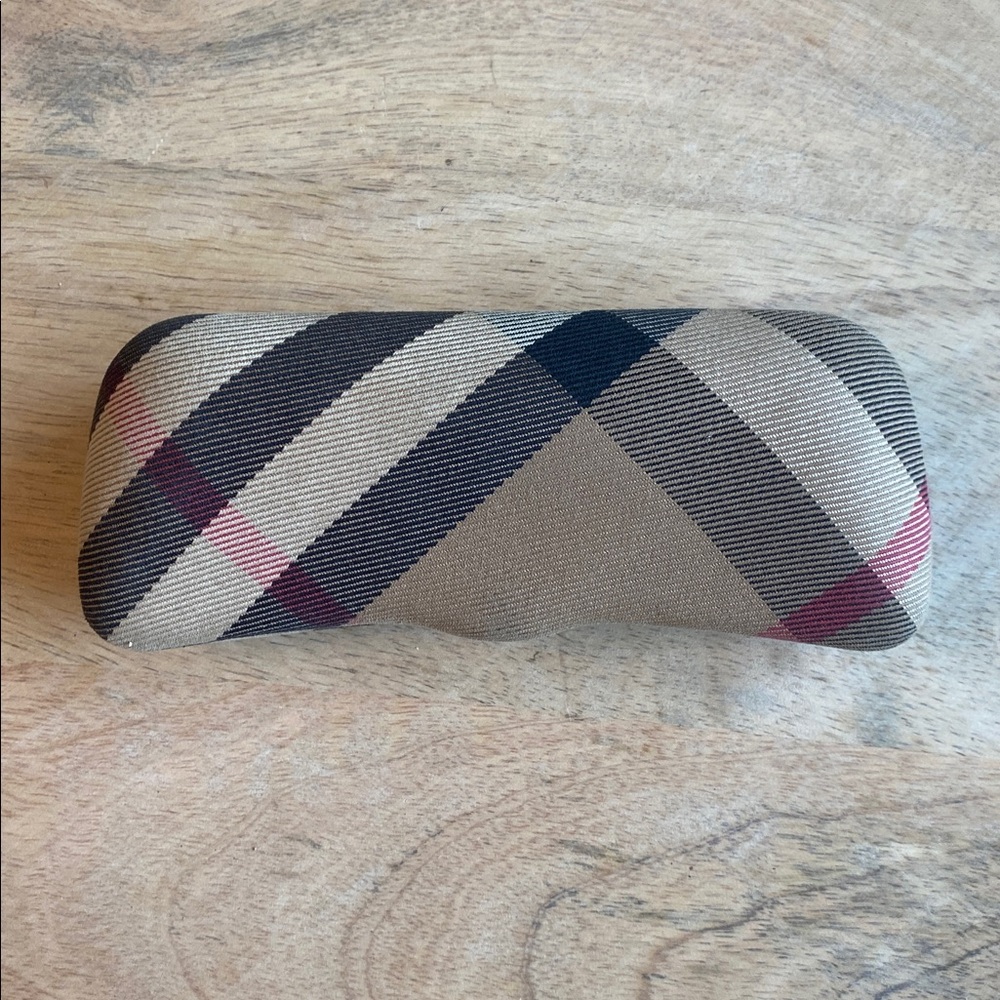 Burberry Hard Plaid Eyeglass Case Used